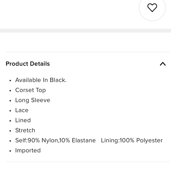 Aria lace corset top - Picture 4 of 4